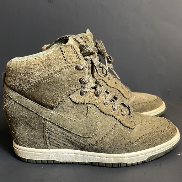Nike Dunk Sky Hi Essential Desert Camo Wedge Womens 7 - Picture 2 of 7